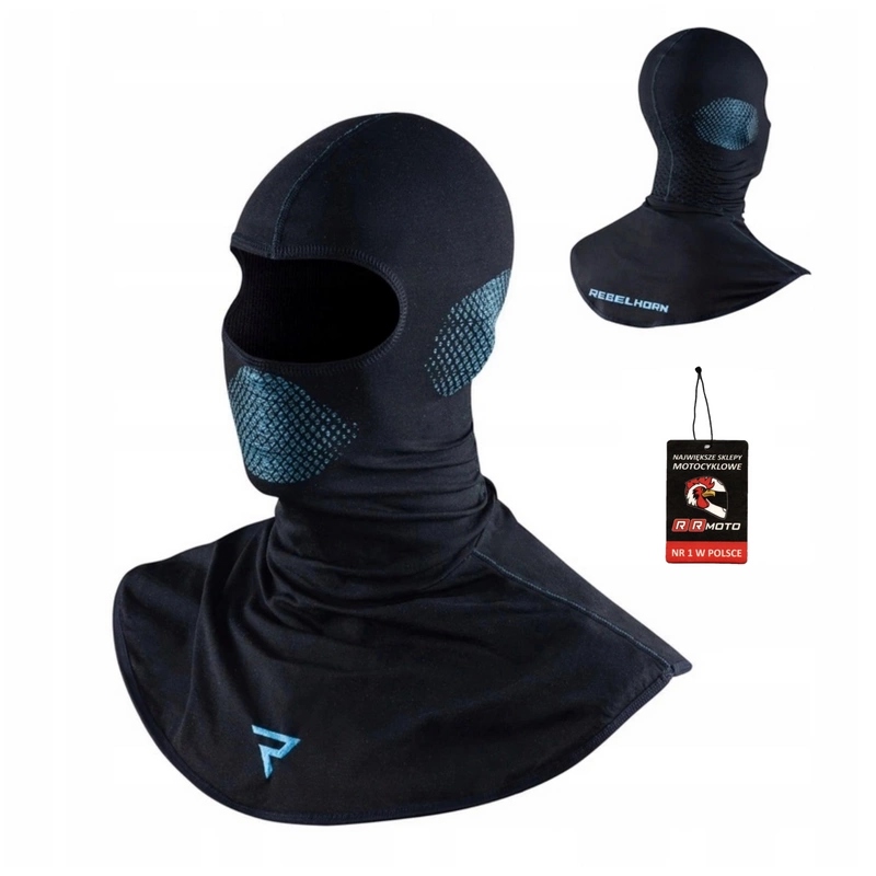 Kominiarka motocyklowa Rebelhorn Therm II Black/blue