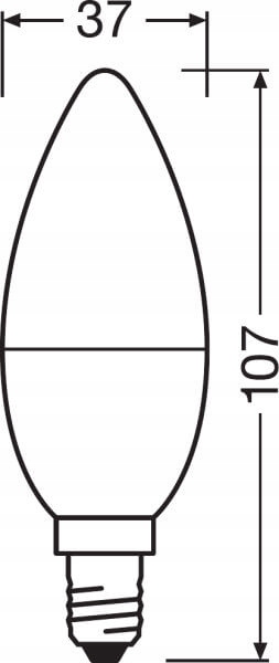 Żarówka LED ŚWIECA E14 5,5W OSRAM RGBW PILOT DIM Rodzaj gwintu E14