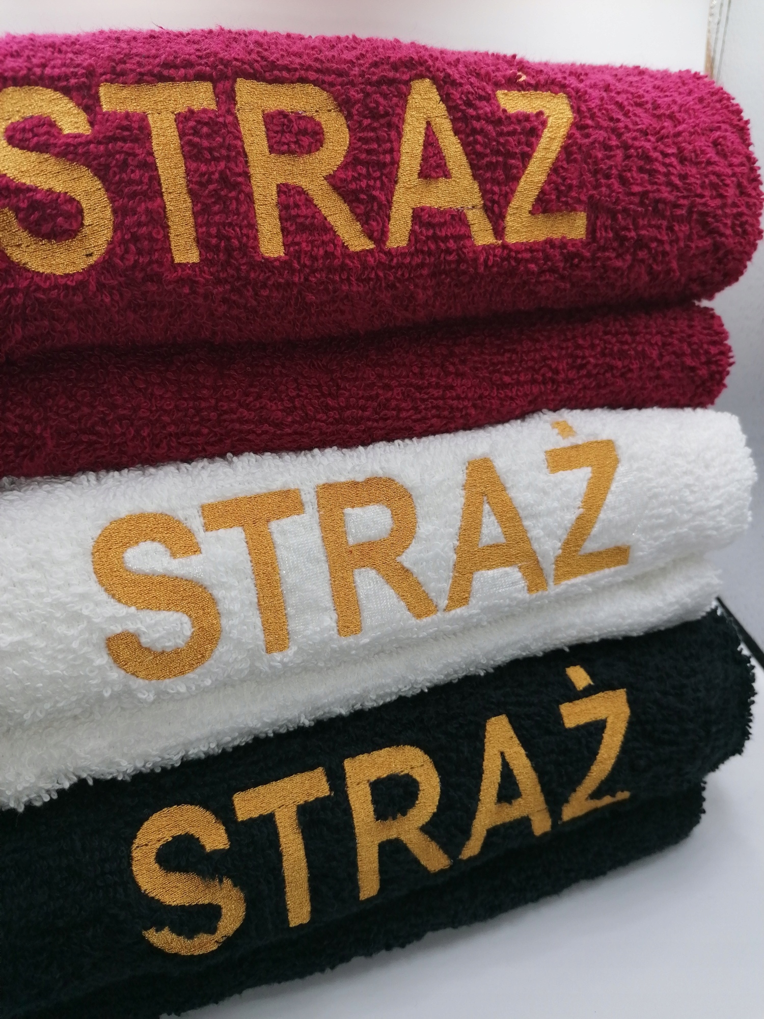 RĘCZNIK DUŻY STRAŻ POŻARNA DZIEŃ STRAŻAKA HAFT