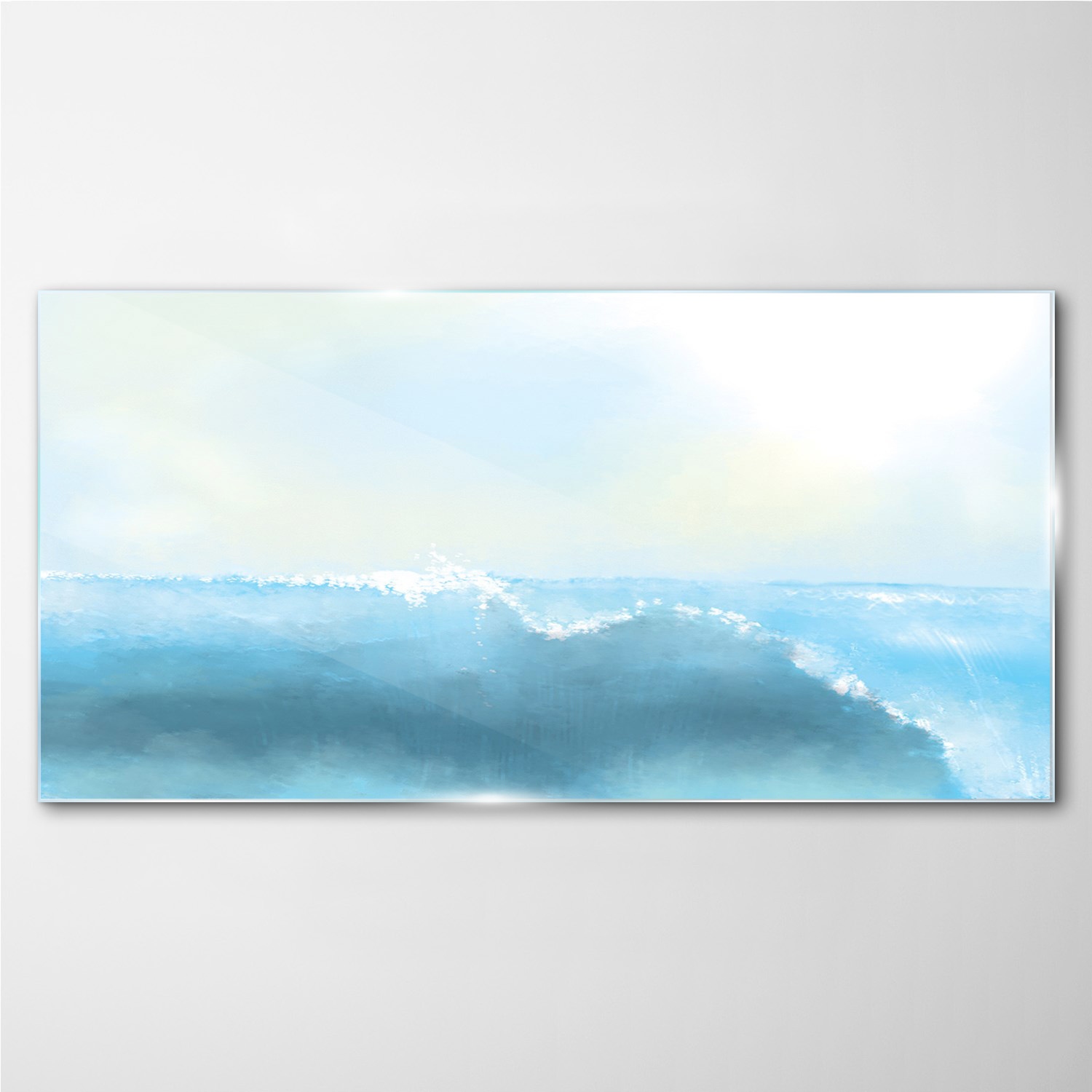 

Foto obraz szklany na ścianę Morze fale 140x70 cm