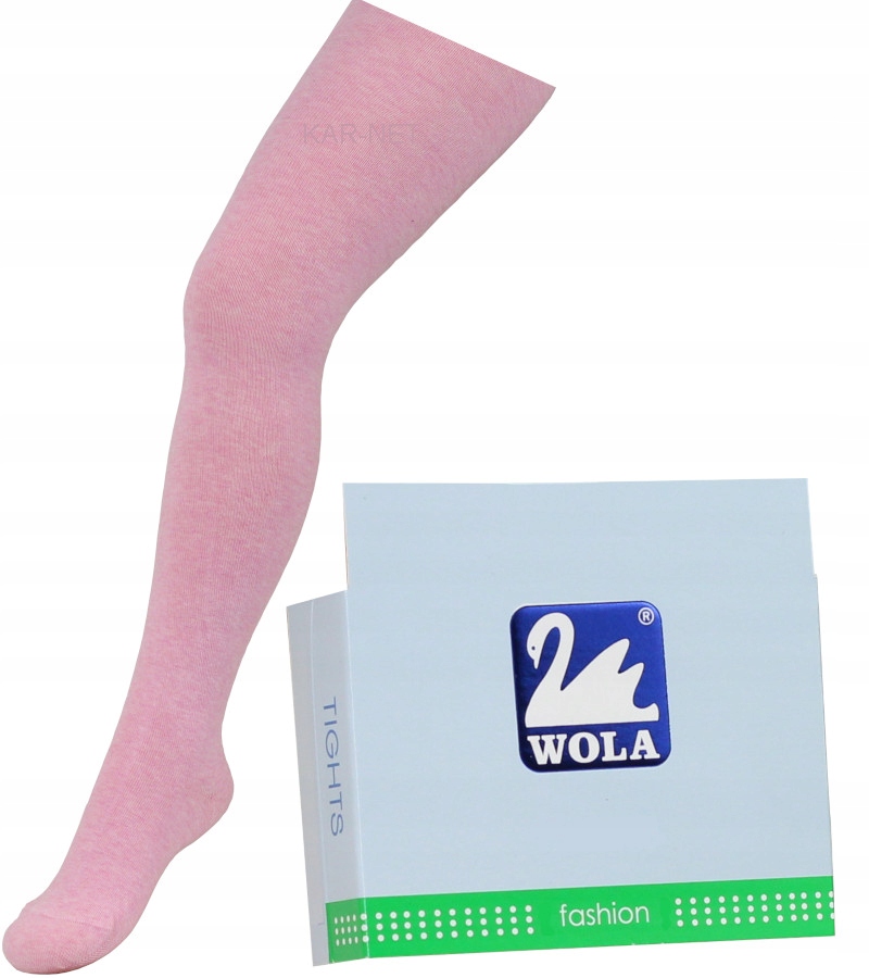 

Rajstopy Wola 104-110 gładkie różowe melanż
