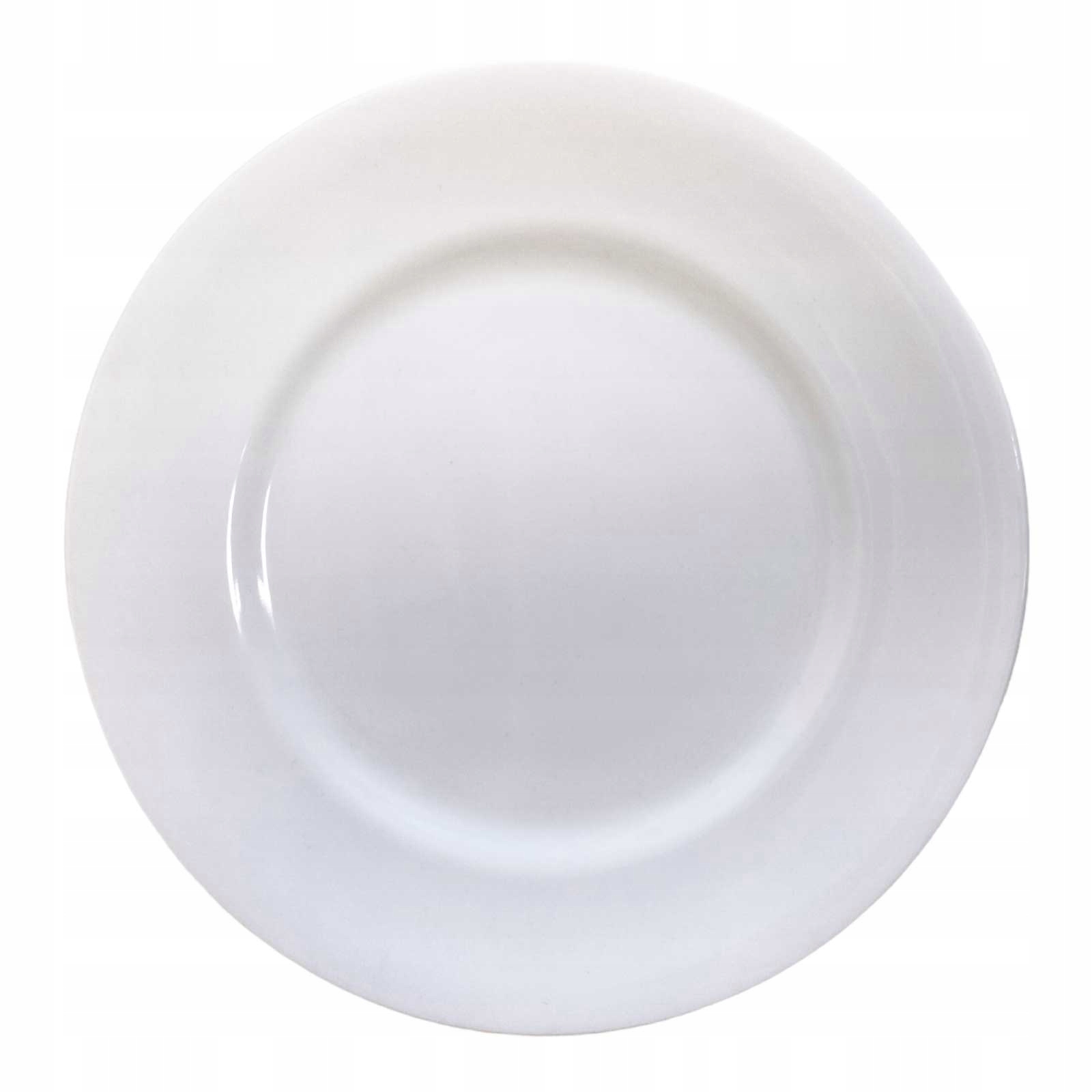 PORCELANA GASTRO TALERZ PŁASKI GŁADKI 26 CM BIEL