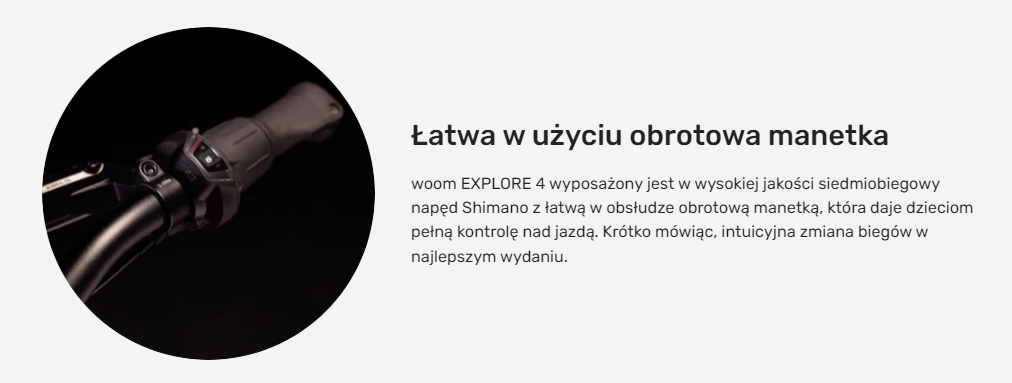 Lekki Rower dla dziecka Woom explore 4 blue 20'' niebieski Rozmiar koła (") 20