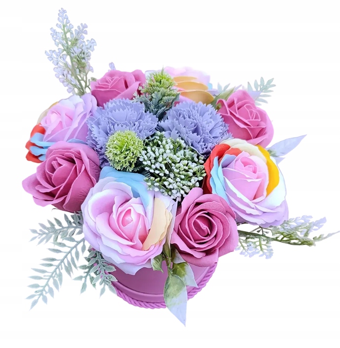 Flower Box Mýdlové Květiny Kytice Jako Dárek Růže Do Koupele Věnování