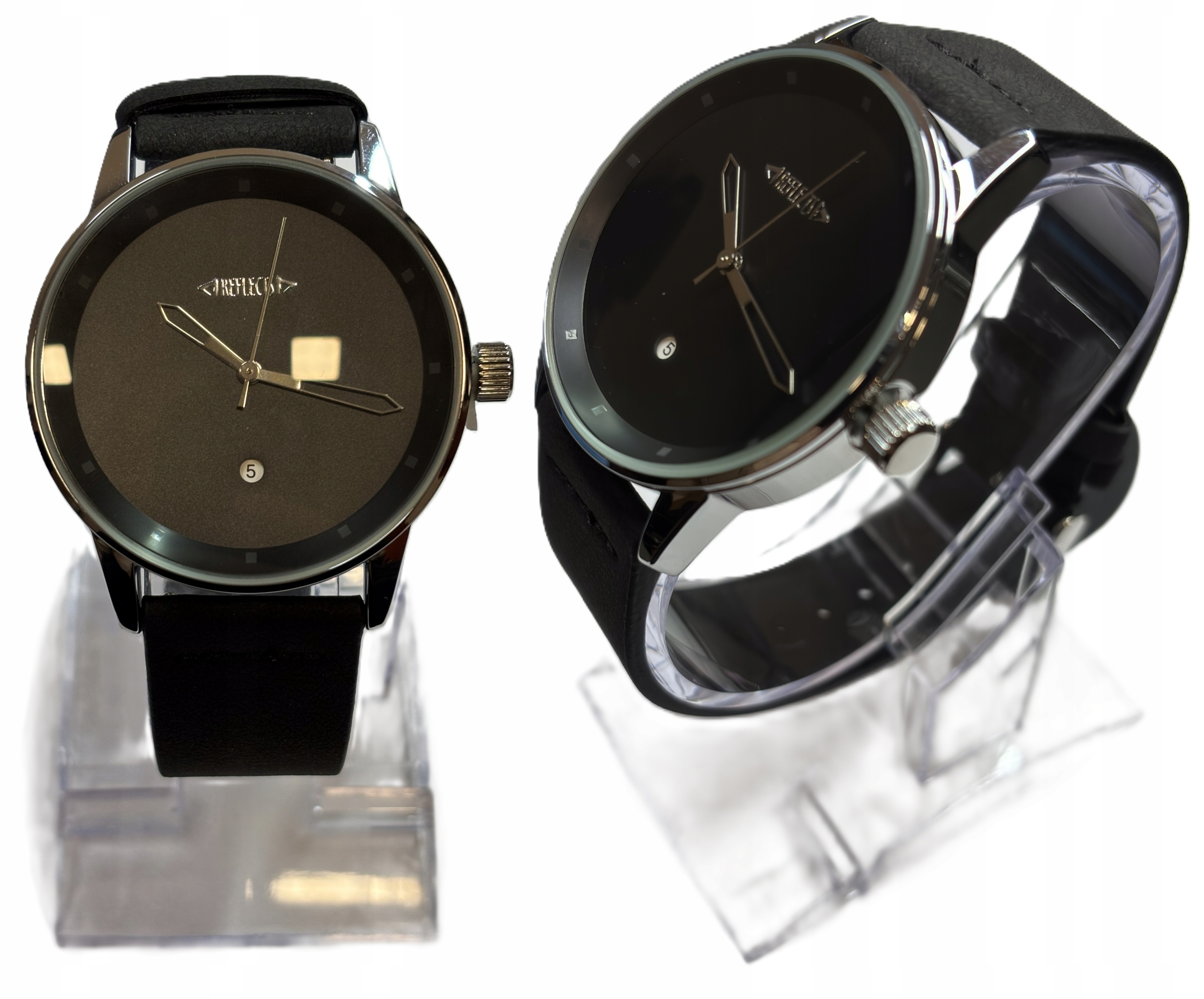 Pánské Hodinky 43 mm Datumovka Eko Kůže Vodotěsné Tvrzené sklo