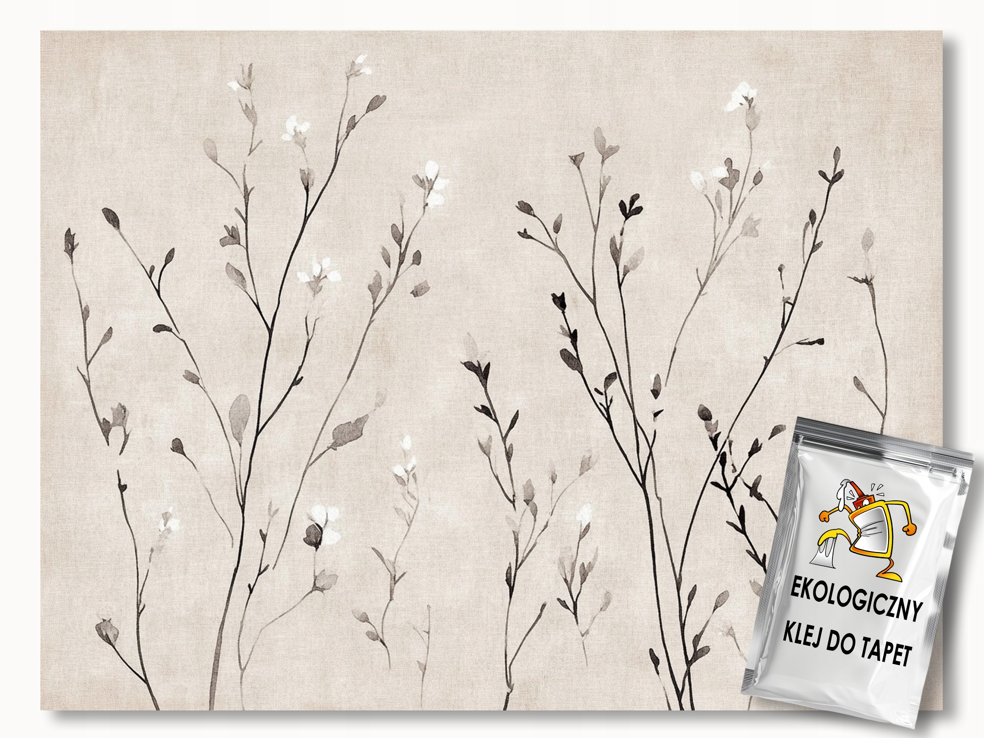Fototapeta Flizelina Příroda Rostliny Květiny Listy Bylinky Boho 416x254 130g