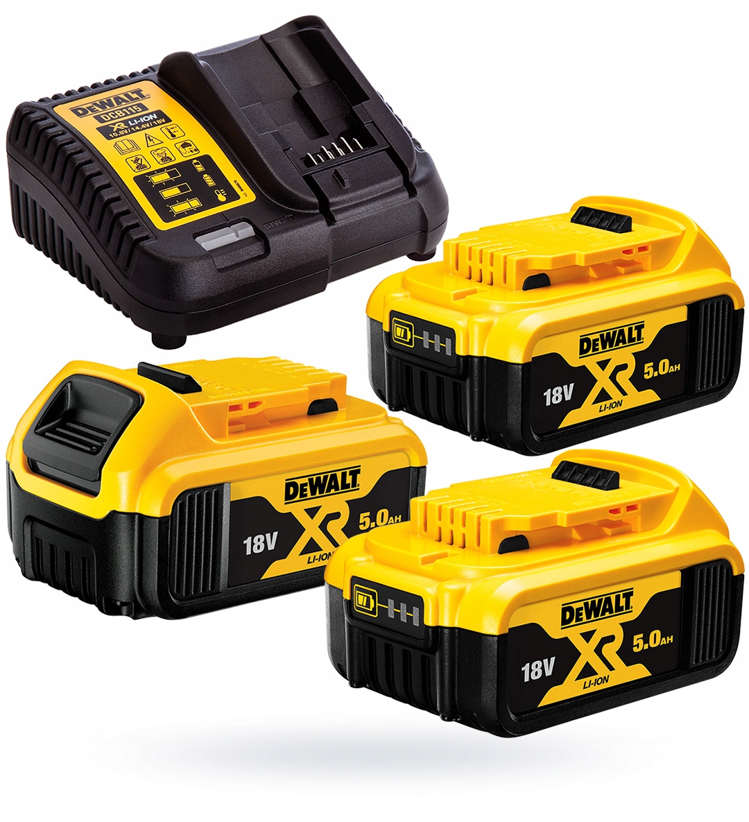 

Akumulator bateria x3 ładowarka 18V DeWalt DCB115