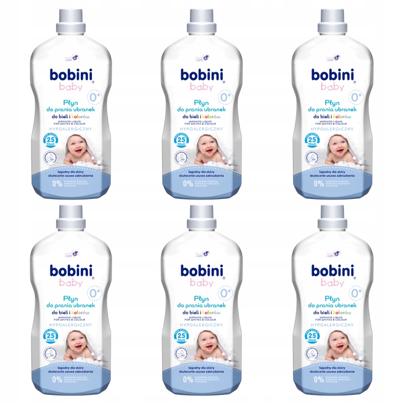 Bobini Baby Tekutý prací prostředek na oblečení 1,8 l X6
