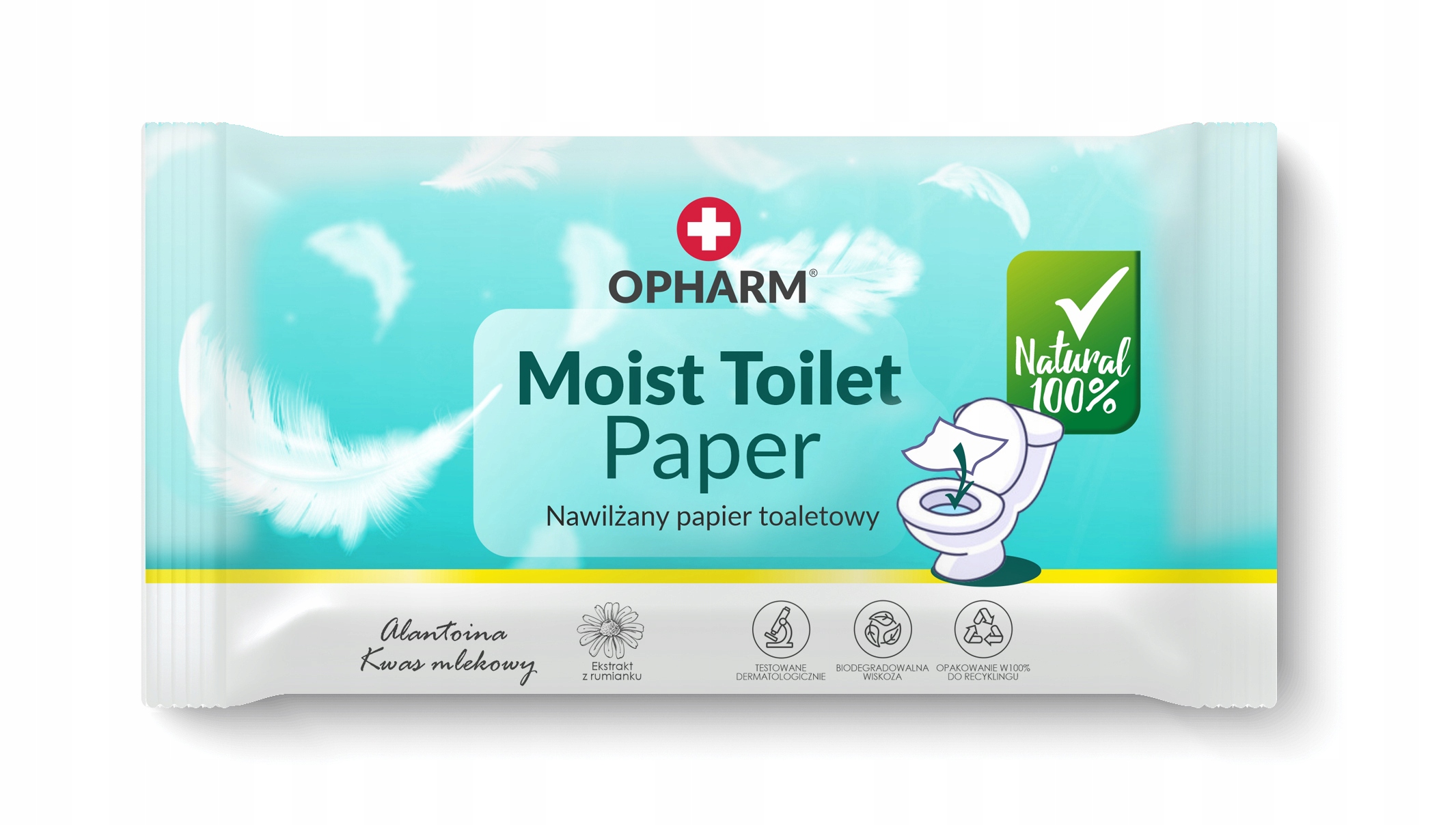 

Nawilżany papier toaletowy Opharm 48 sztuk
