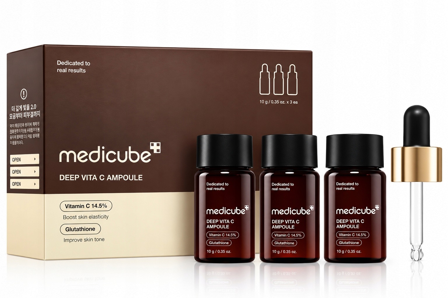 Medicube Deep Vita C Ampoule 2.0, 3x10 g Ampułki rozjaśniające