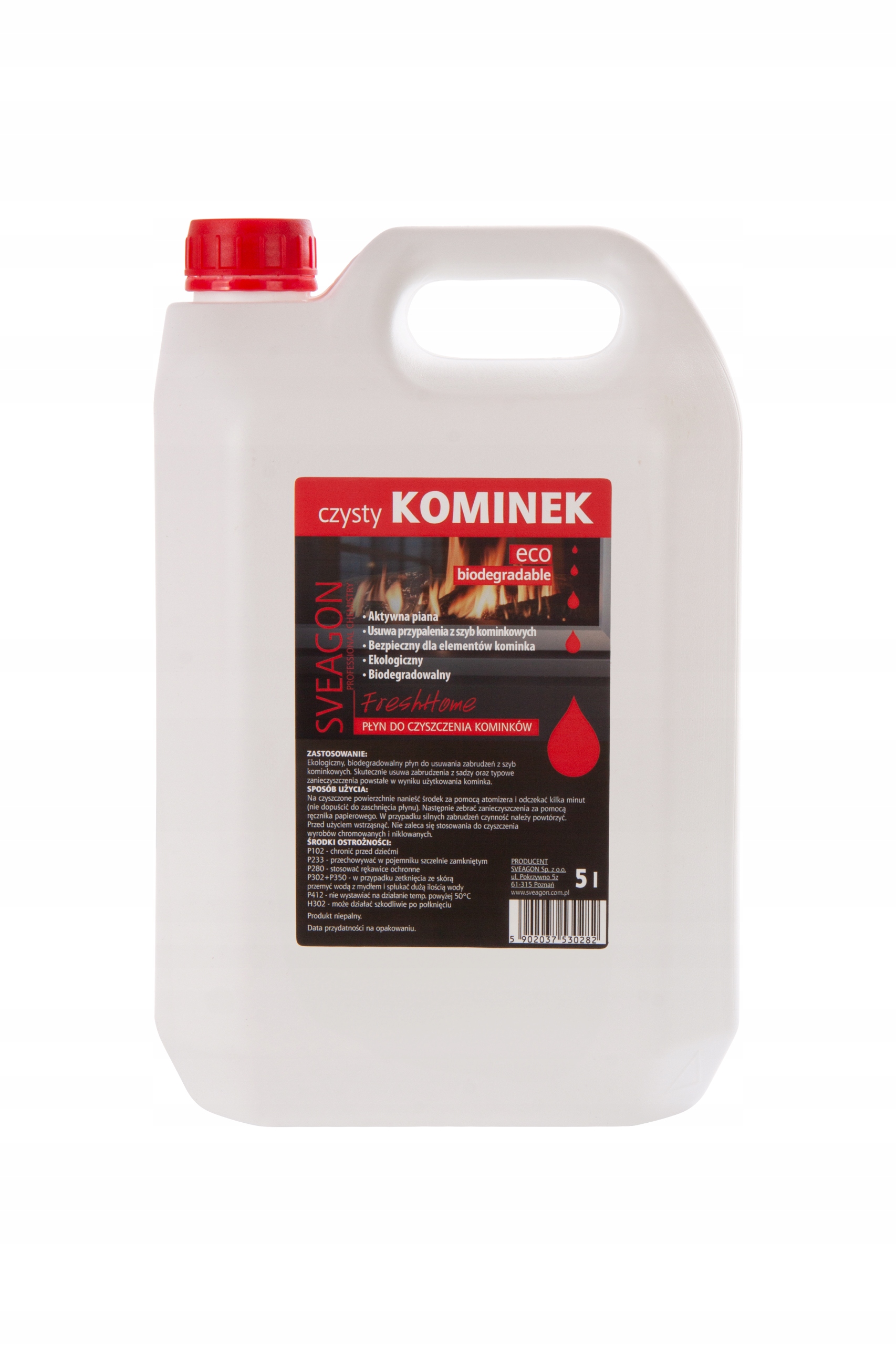 Čisticí Prostředek Na Čištění Krbových Skel Sveagon Čistý Krb 5 L