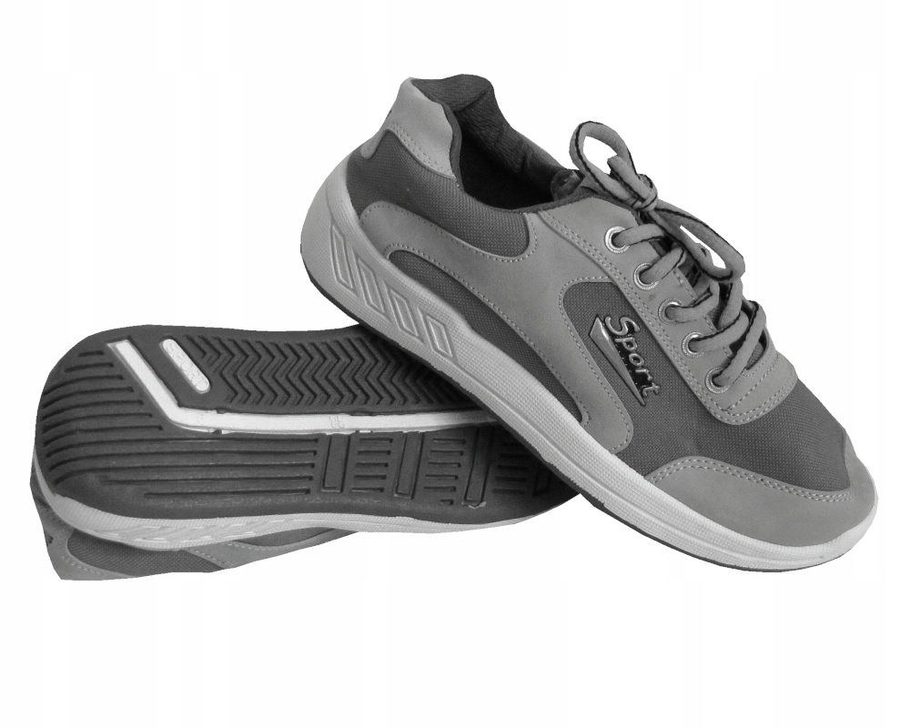 BUTY TRAMPKI OBUWIE SPORTOWE ADIDASY SZARE 39