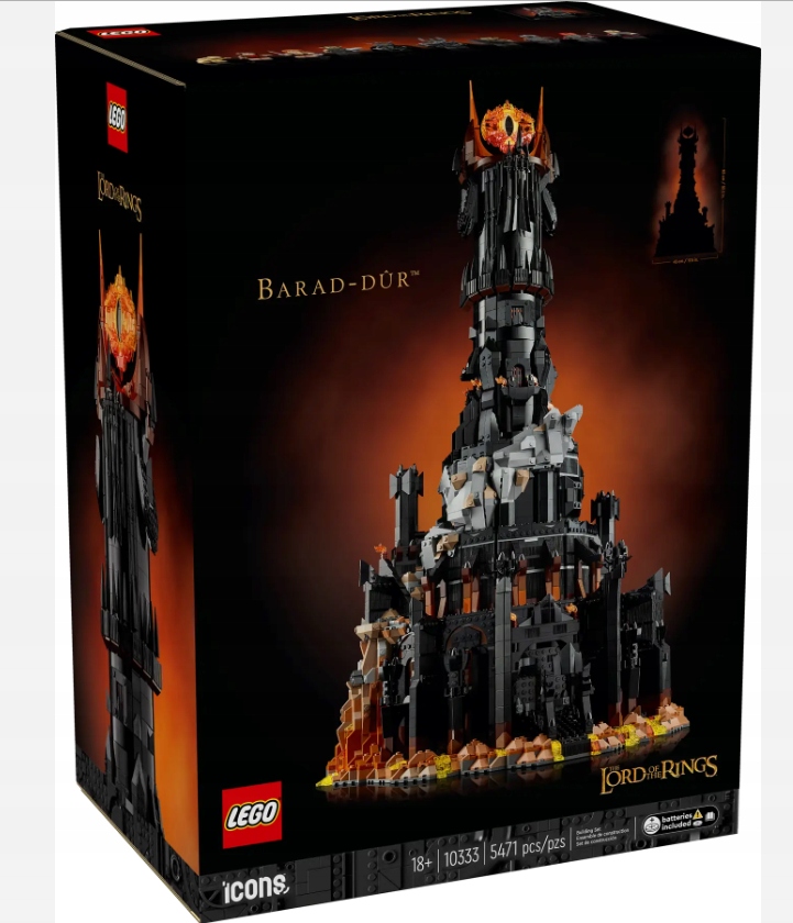 Lego Icons 10333 Pán prstenů: Věž Barad-dûr