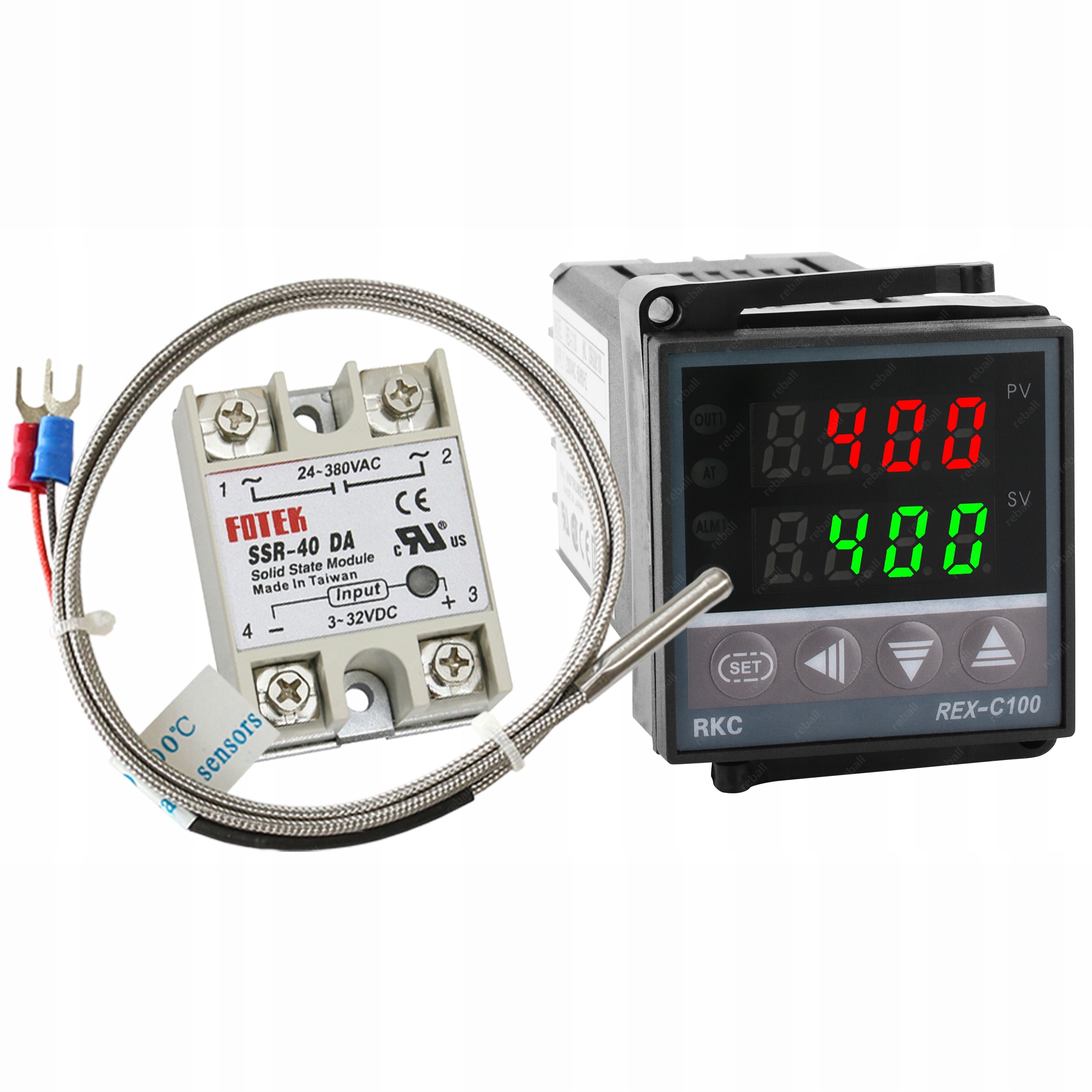 Regulator Temperatury Czujnik+ssr Do Wędzarni Ryb