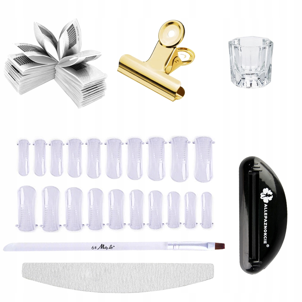 Zestaw budujący POWDER GEL akrylożel NUDE 30 ml Kod producenta 5904824201054