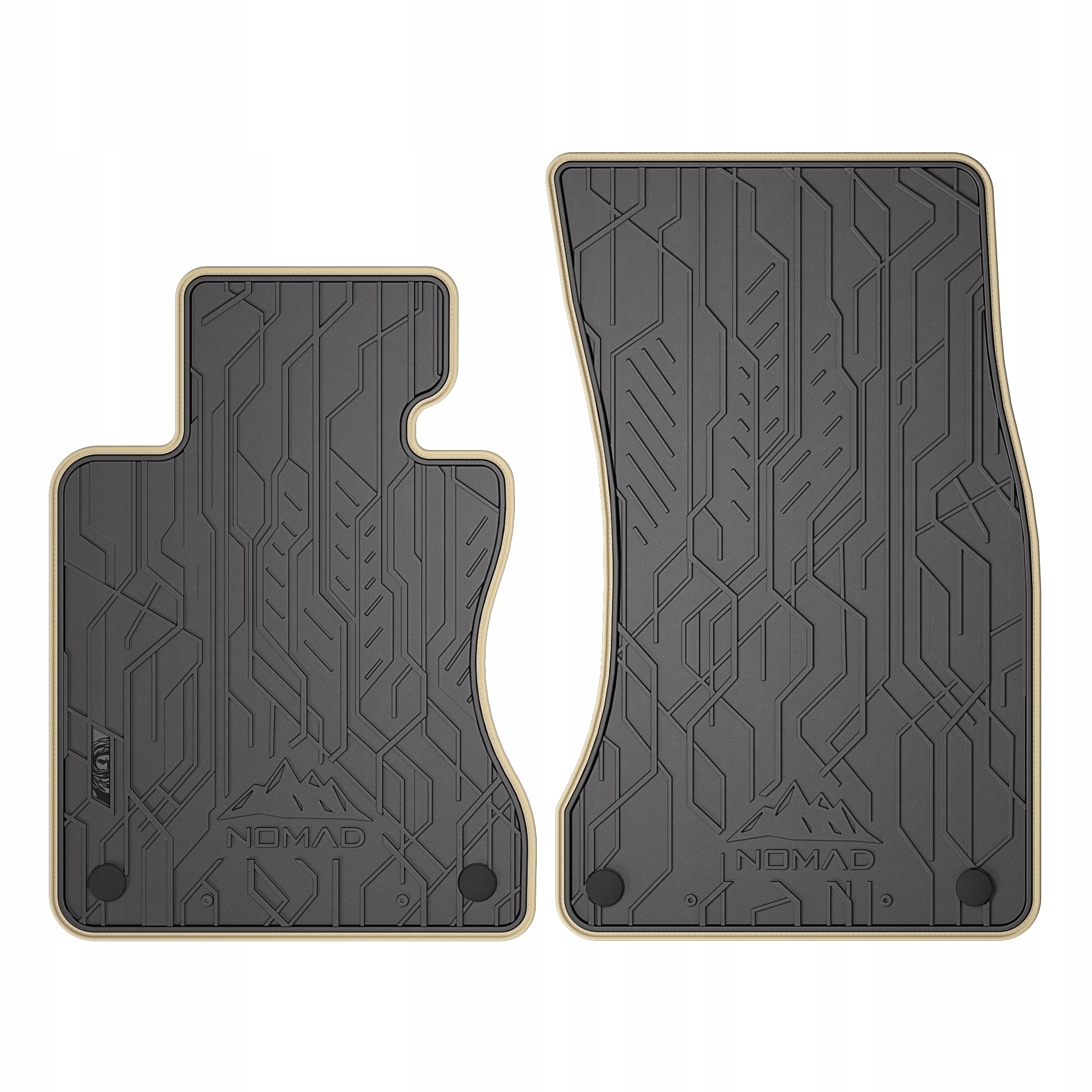 Gumové koberce Nomad pro Bmw řady 5 E60 2003-2010, béžové