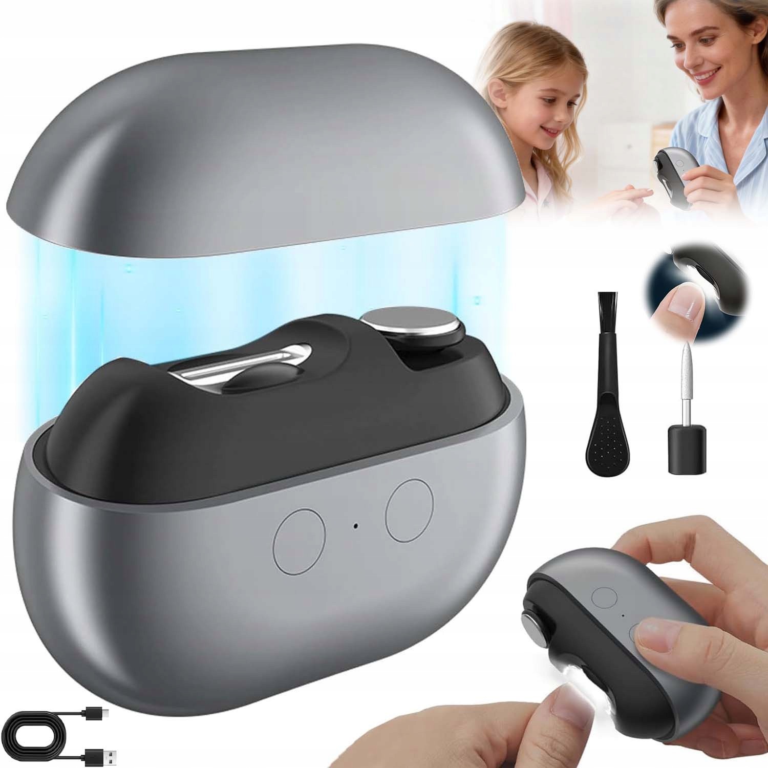 Automatické Elektrické Kleštičky Na Nehty Pro Seniory Přenosné 2V1