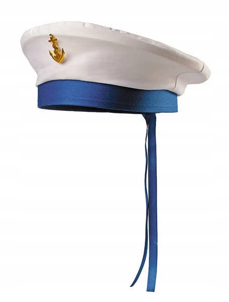 

Czapka Marynarza Biała Marynarz Sailors Hat S