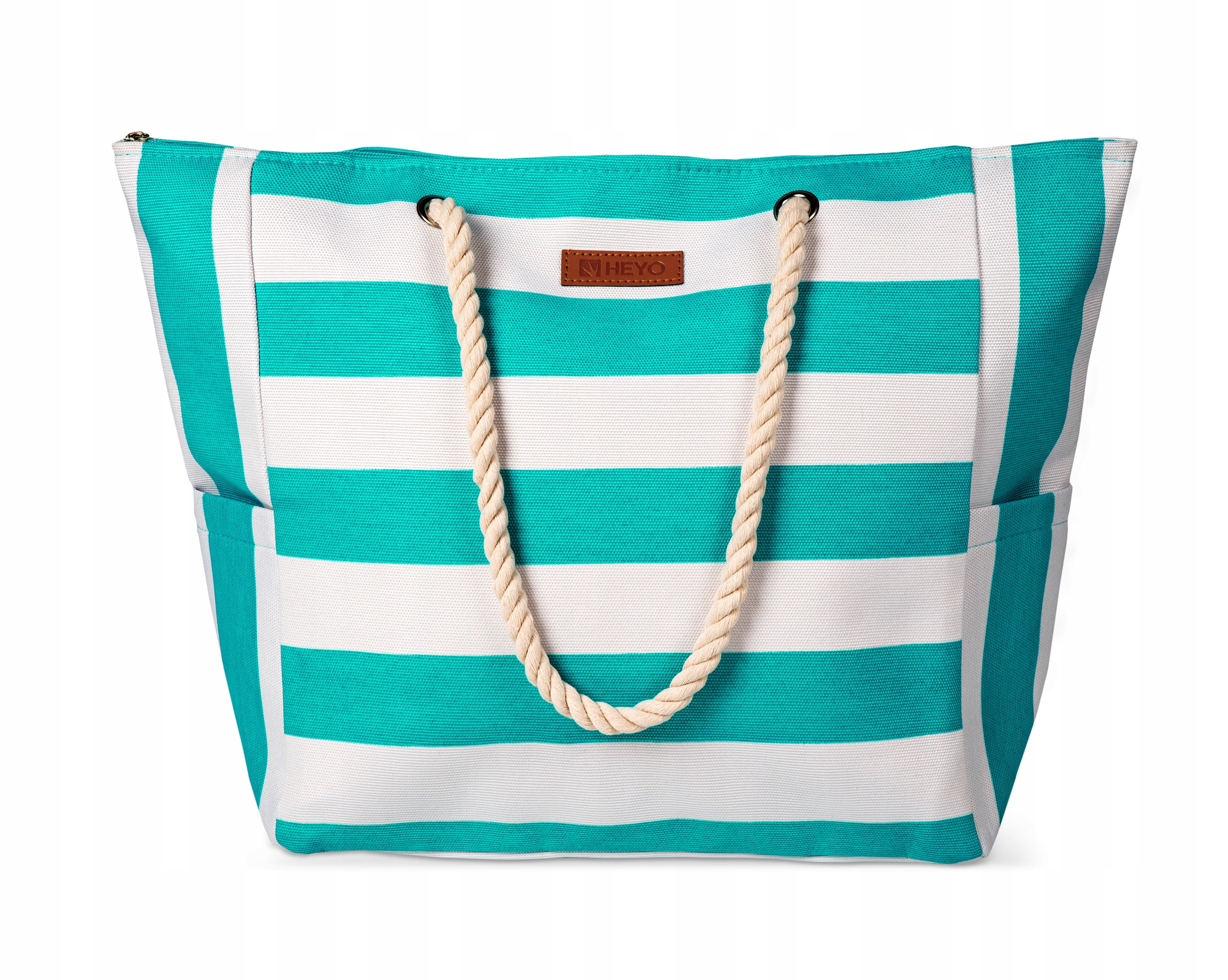 TORBA PLAŻOWA HEYO MIEJSKA SHOPPER NA PLAŻĘ PIKNIK ZAPINANA NA ZAMEK DUŻA Marka Heyo