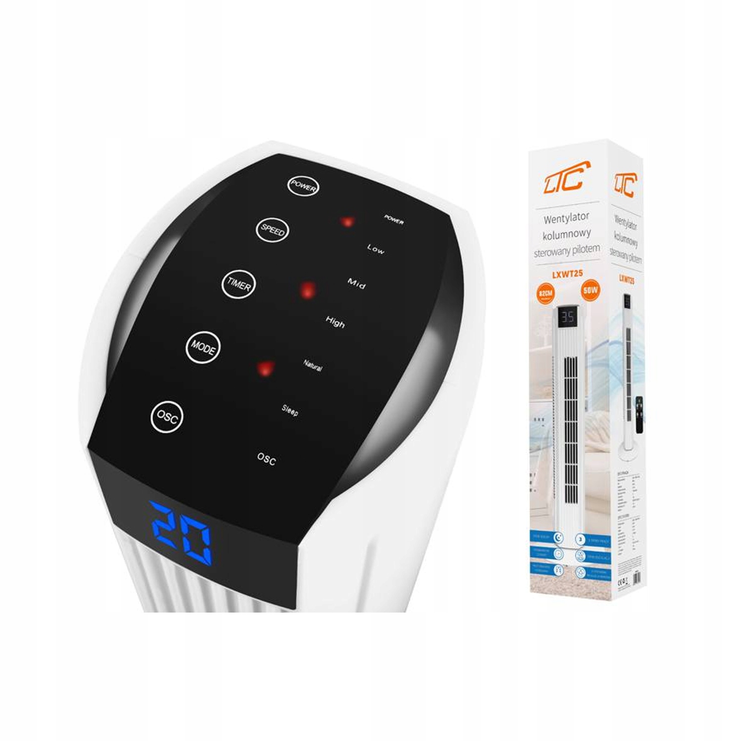 WENTYLATOR KLIMATYZATOR WIATRAK ZDALNIE STEROWANY Model WENTYLATOR KLIMATYZATOR WIATRAK STEROWANY PILOT