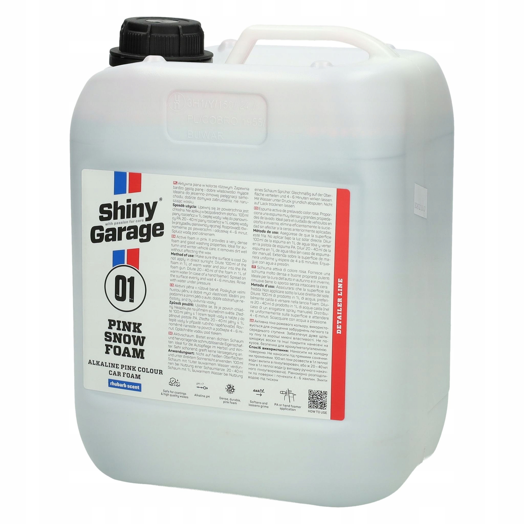 Růžová aktivní pěna Shiny Garage Pink Snow Foam 5L