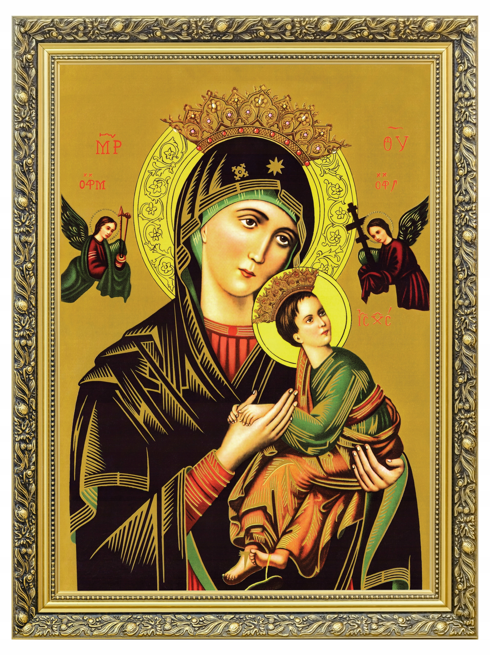 Matka Božia Neustála Pomoc Obraz Na Plátne Zdobený Rám 60x80