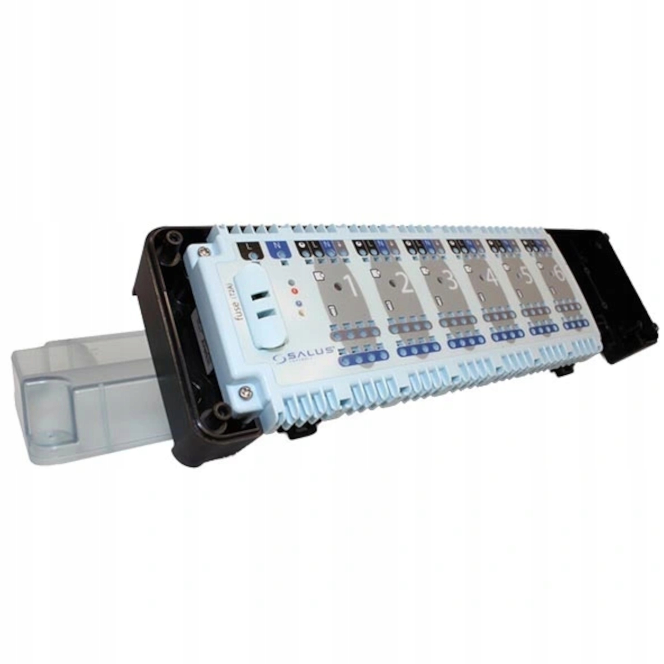 SALUS KL06 CENTRALA LISTWA STERUJĄCA STEROWNIK 6 STREF 6-REGULATORÓW