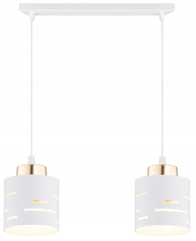 Lampa Wisząca Sufitowa Żyrandol Biało-złota Vox Led