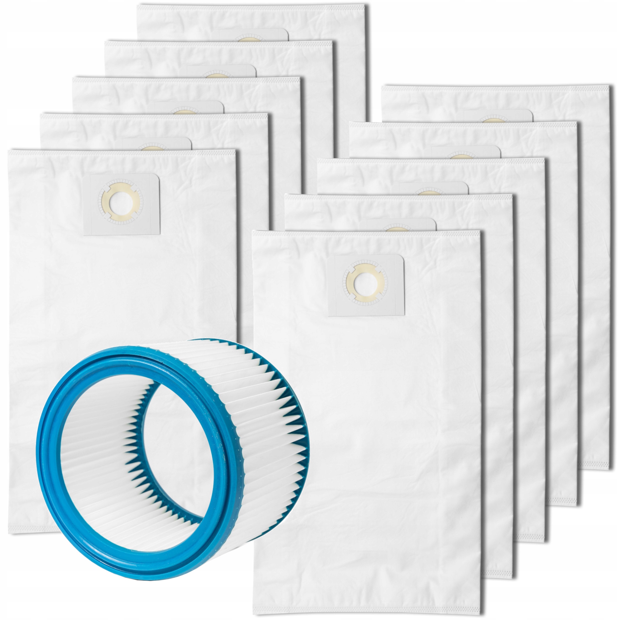 10 x Filtrové Sáčky Pro Bosch Gas 15 20 Makita VC2512L