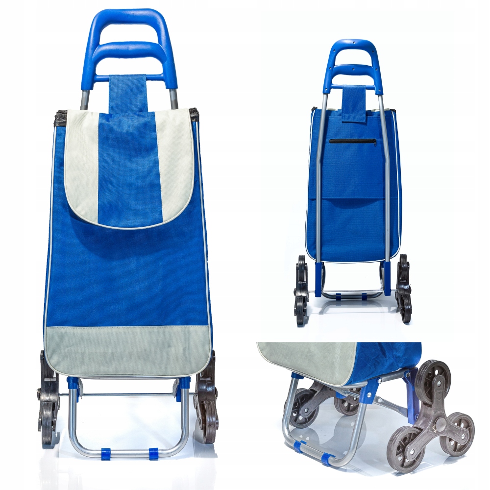 

Pontera Wózek Schodowy 6 Kółek Na Zakupy 35L