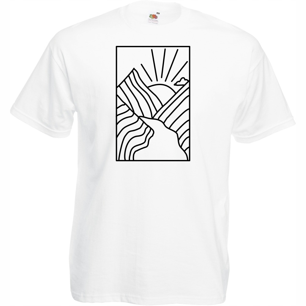 

Koszulka lineart góry linia L biała