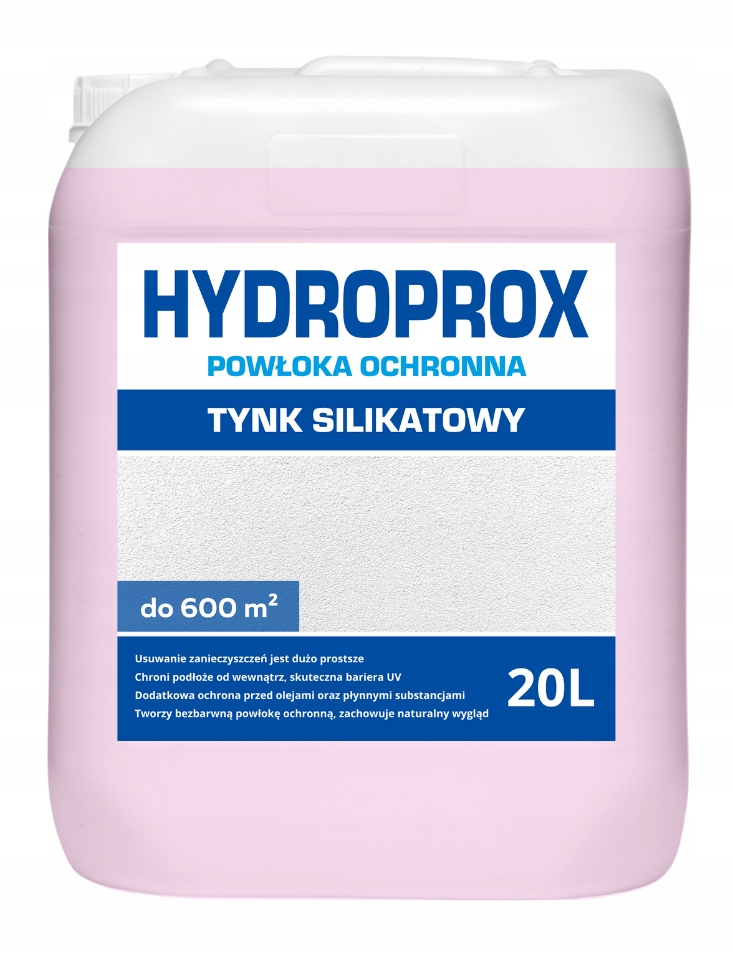 Hydroprox Ochranný Povlak Na Fasádní Omítku – Silikátový – 20 L