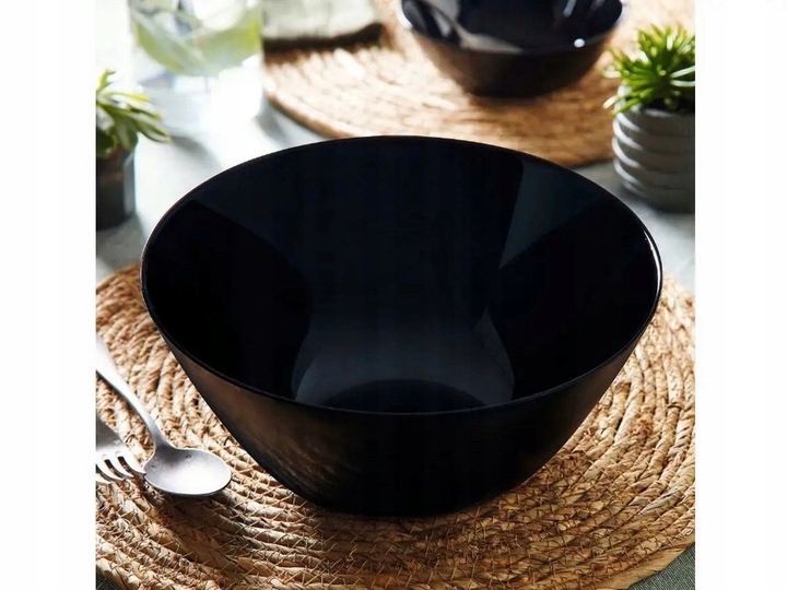 Talerze Serwis Komplet Obiadowy 19el CZARNE TZ85 Marka Arcopal