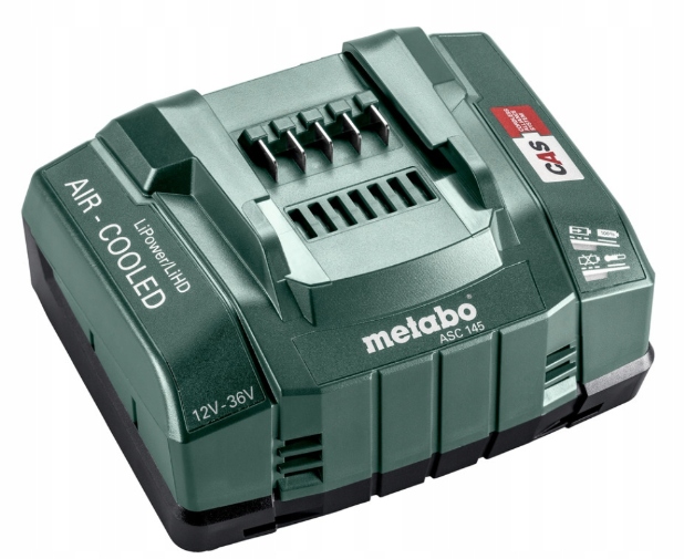 Metabo 316069520 Nabíječka Air Cooled Asc 145 Zelená, Rychlé Chlazení