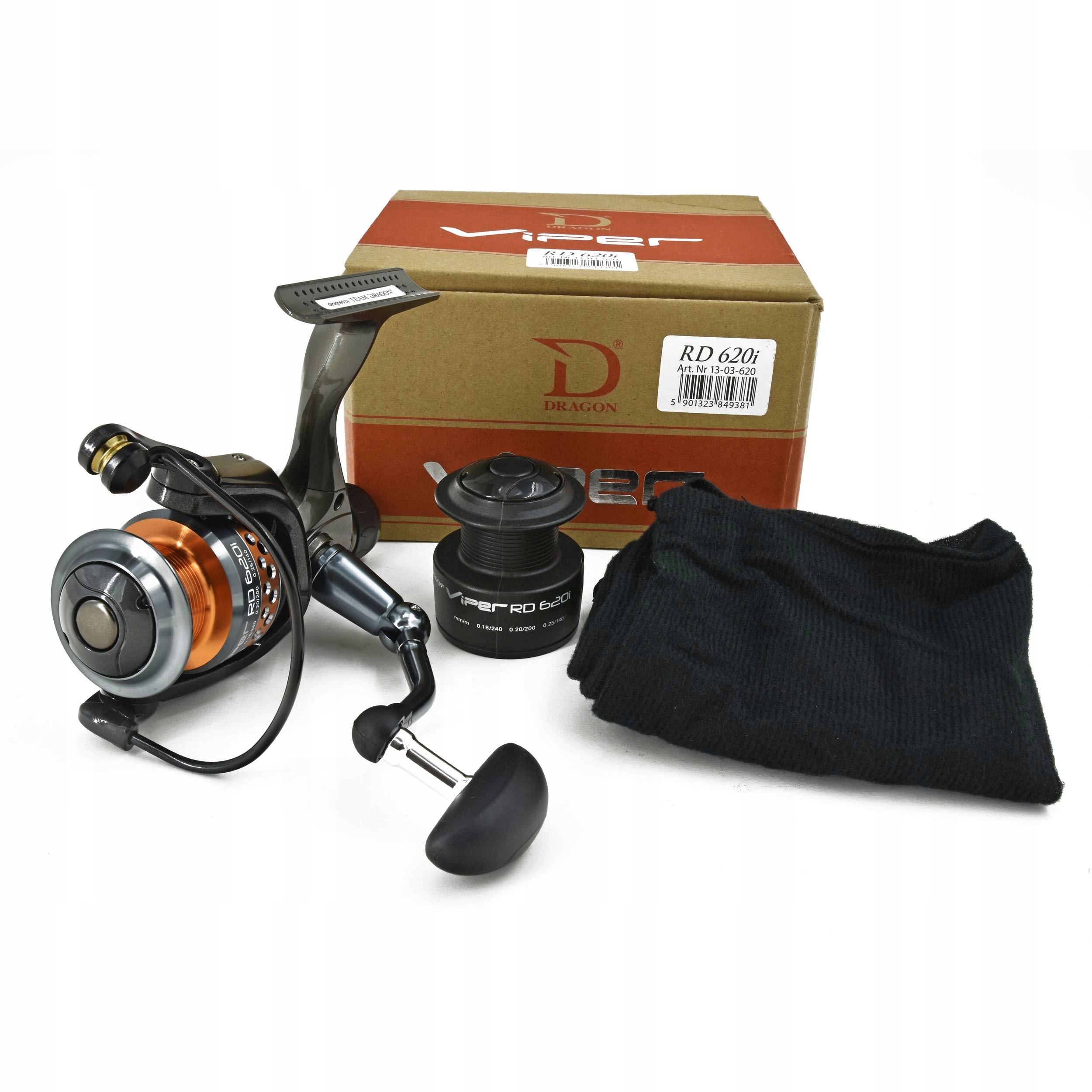 Kołowrotek uniwersalny spinningowy Dragon Viper RD620i 5BB+1RB szpula