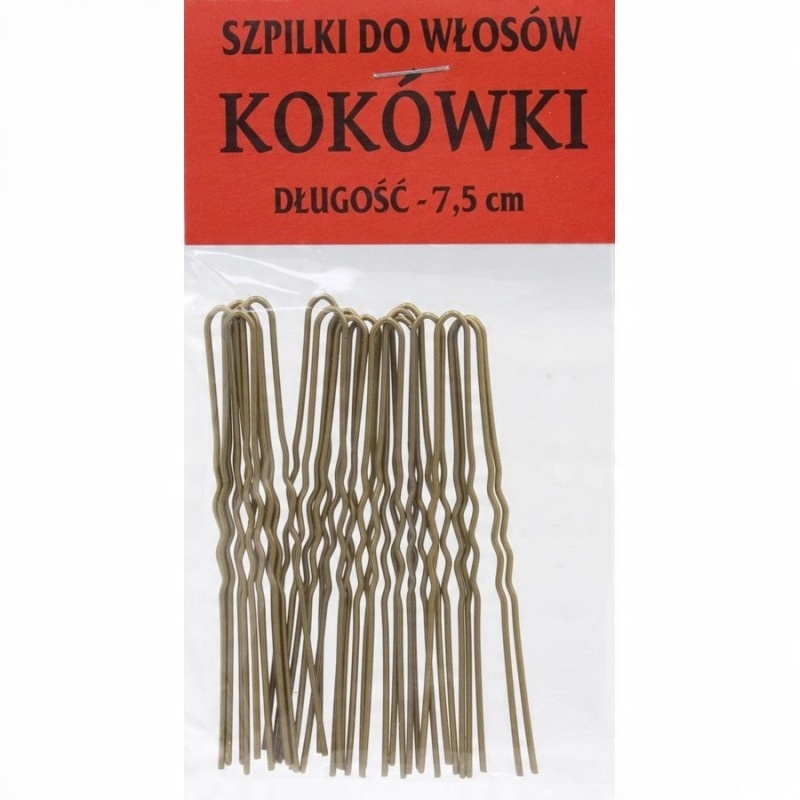 

Fryzjerki kosówki szpilki do włosów 7,5 cm złoty