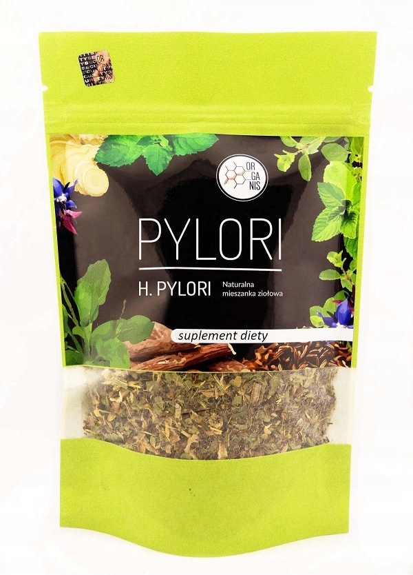 

Helicobacter Pylori Zioła na wrzody Organis 150g