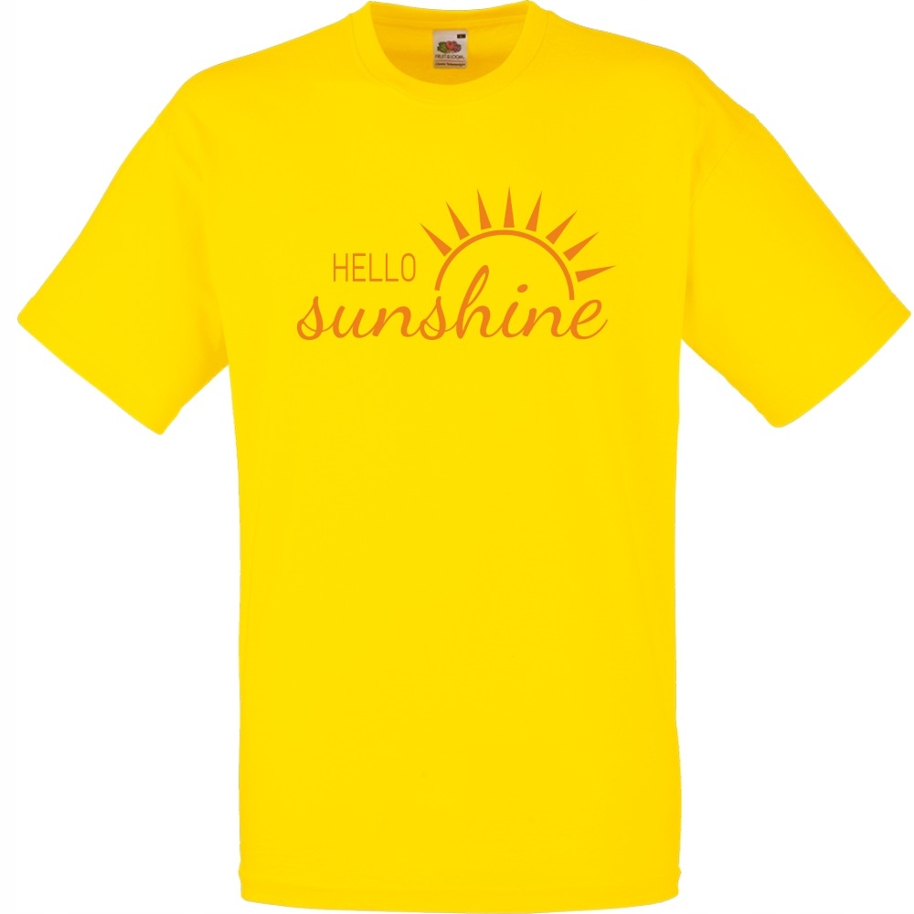 

Koszulka hello sunshine słońce XXL żółta jaskrawa