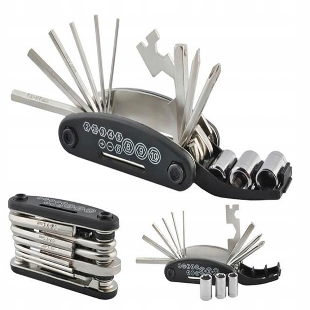

Multitool Rowerowy Zestaw Narzędzi Kluczy Imbusów