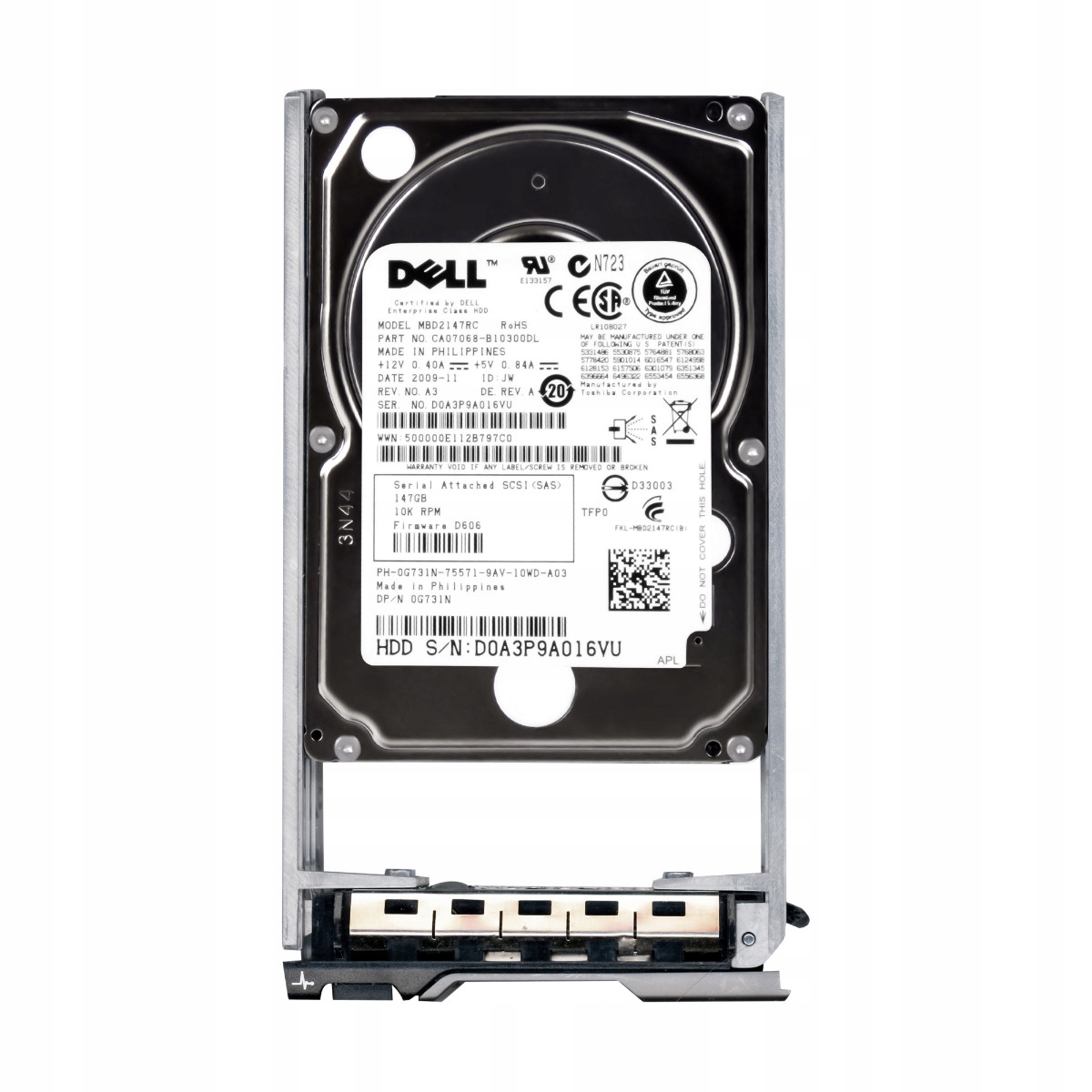 Dell 0G731N 147GB 10K 16MB SAS-2 2.5'' MBD2147RC