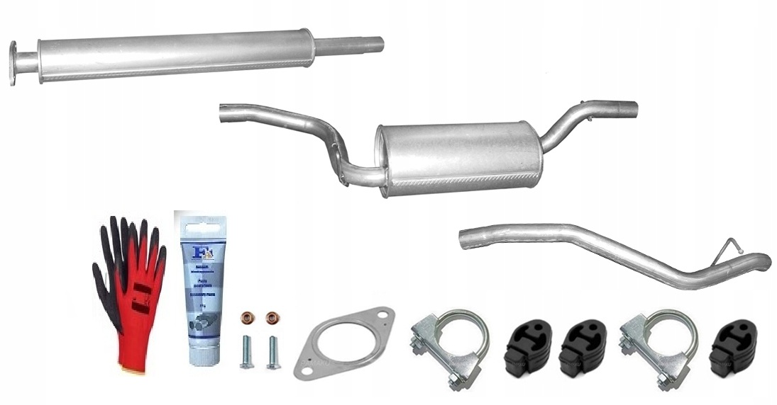 Ford Focus MK2 1.6 1.8 2.0 (2004-2011) Kombi sada tlumičů výfuku bonus
