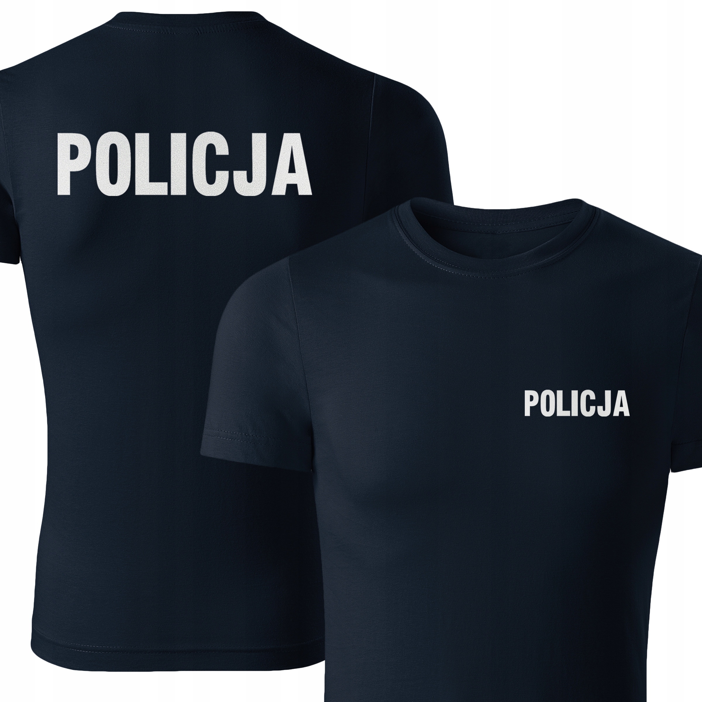 

koszulka policyjna z nadrukiem odblaskowym