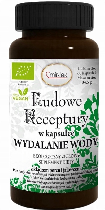 Ludowe Receptury w kapsułce Wydalanie Wody Mir-lek 60 kapsułek
