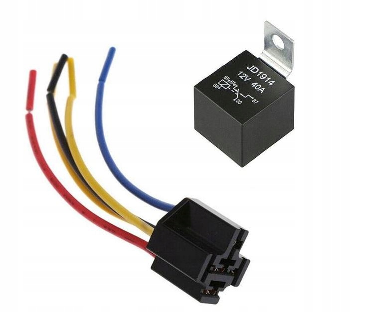 

Przekaźnik samochodowy automat 5 pin 12V 40A
