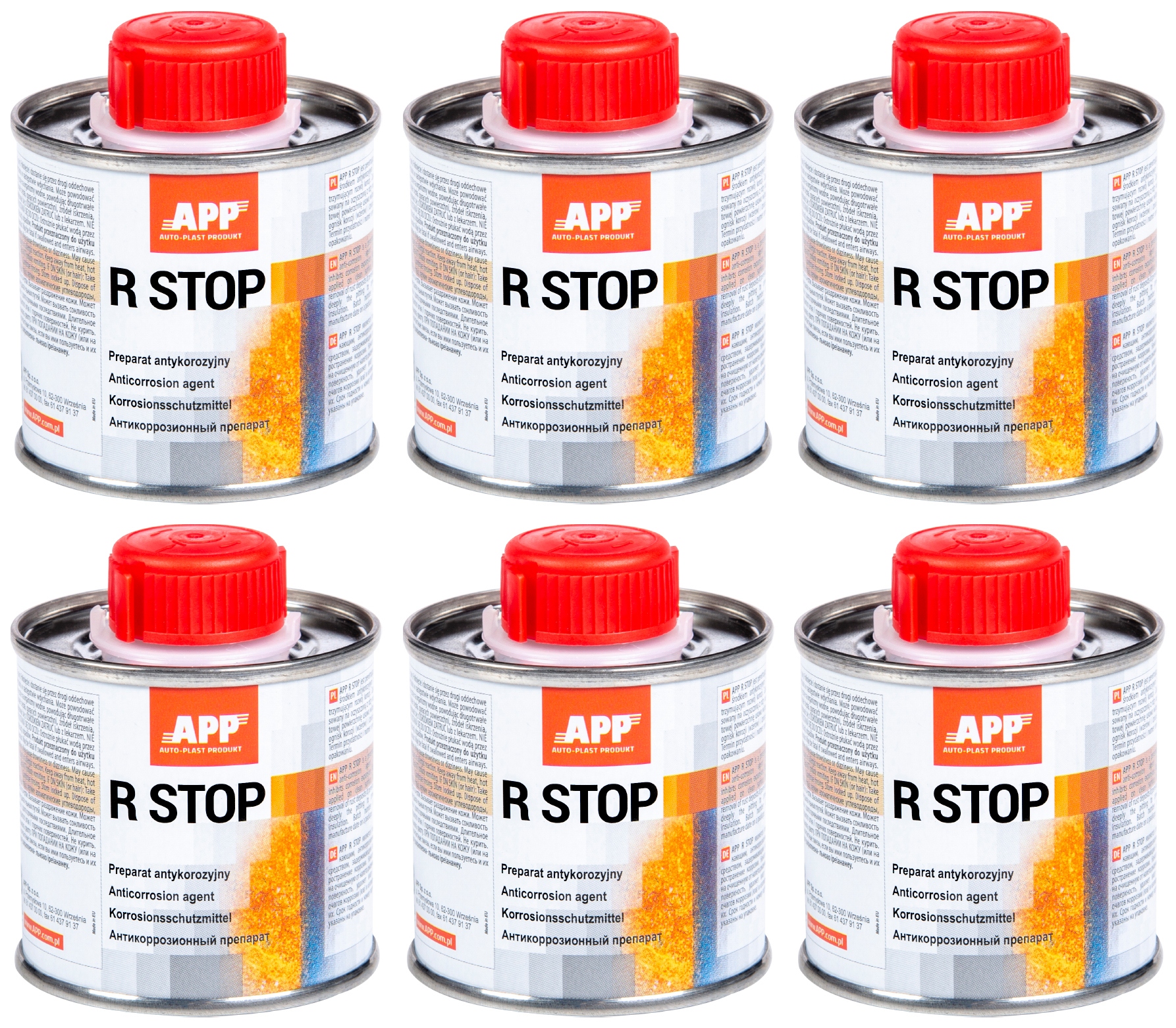 

App R-stop Preparat antykorozyjny 6 x 100 ml Rdza