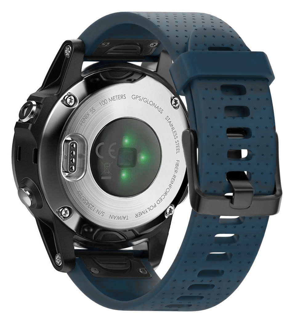 Grafitowy Pasek Garmin Fenix 6S Pro Rozmiar S (Tech-Band)