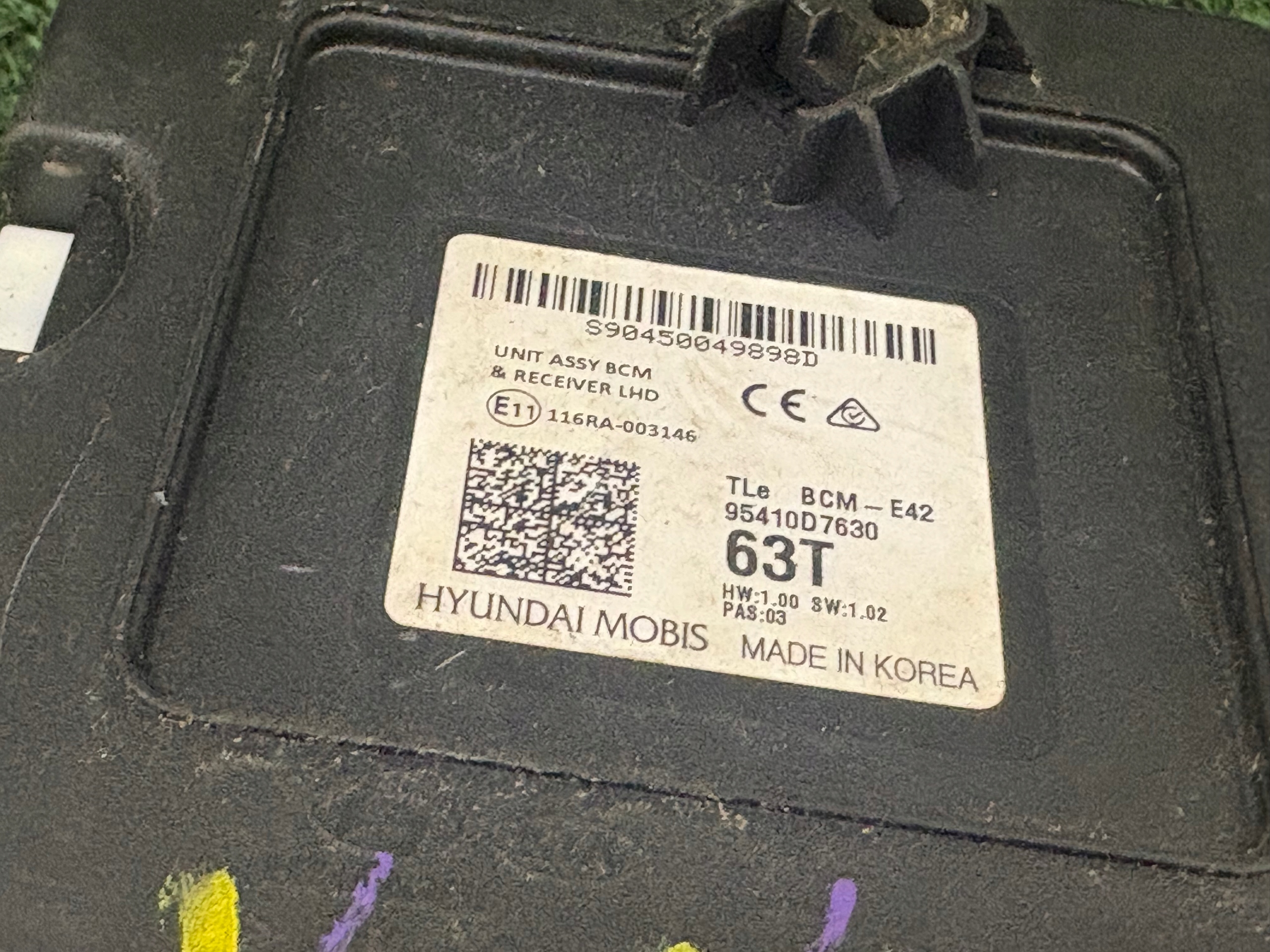 modulo Centralina BCM HYUNDAI TUCSON III 116RA-003146 BCM-E42 2018