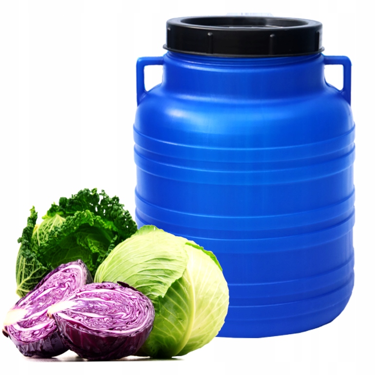 

Beczka plastikowa 30 l uchwyty kiszenie ogórków