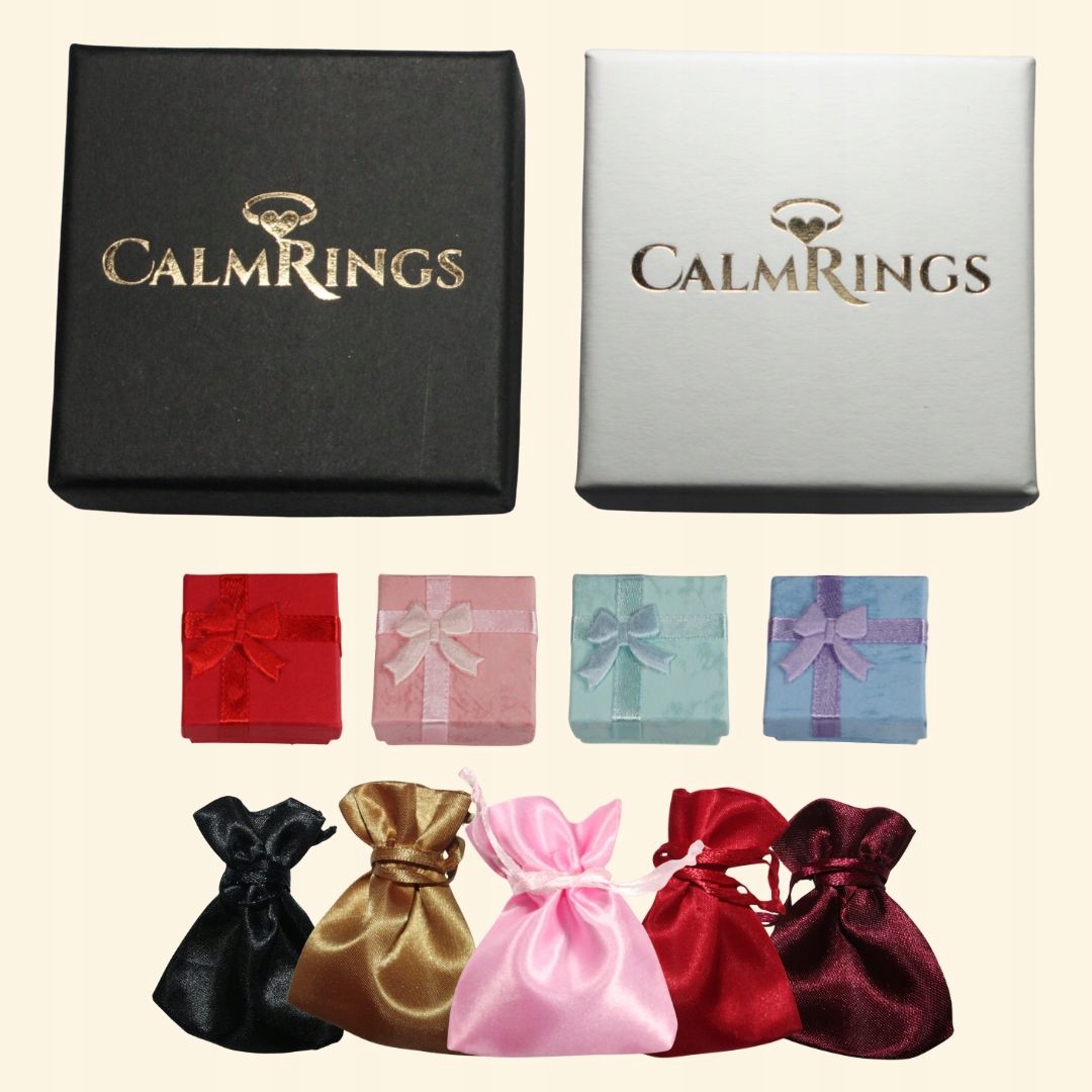 ZŁOTY ELEGANCKI PIERŚCIONEK antystresowy stal regulowany rozmiar prezent Materiał stal