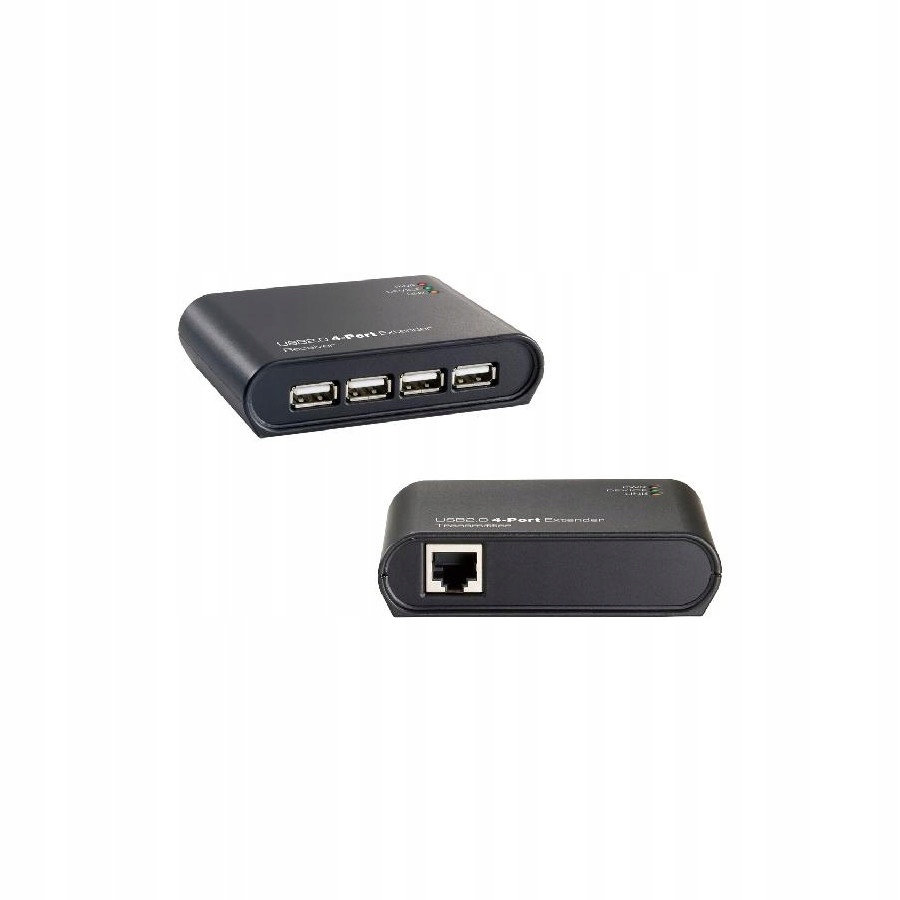 LAN-0210 Extender USB 2.0 4-portowy po skrętce CAT6 RJ45 50m